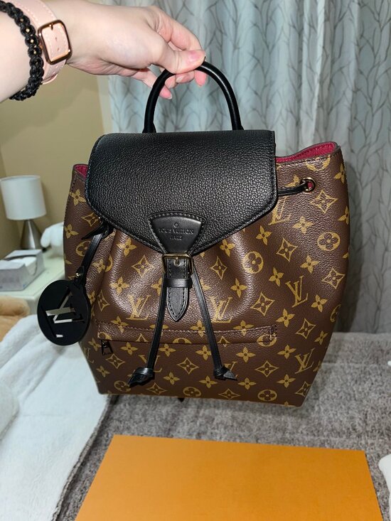 Louis Vuitton Monogram Leather Montsouris PM Backpack Noir main image 11